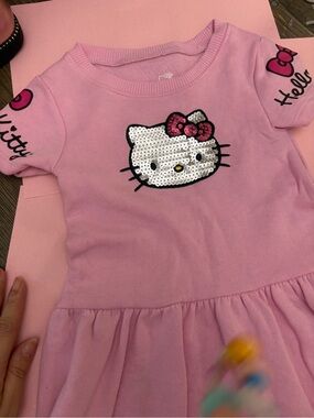 Hello Kitty Pink Sequin Front Dress